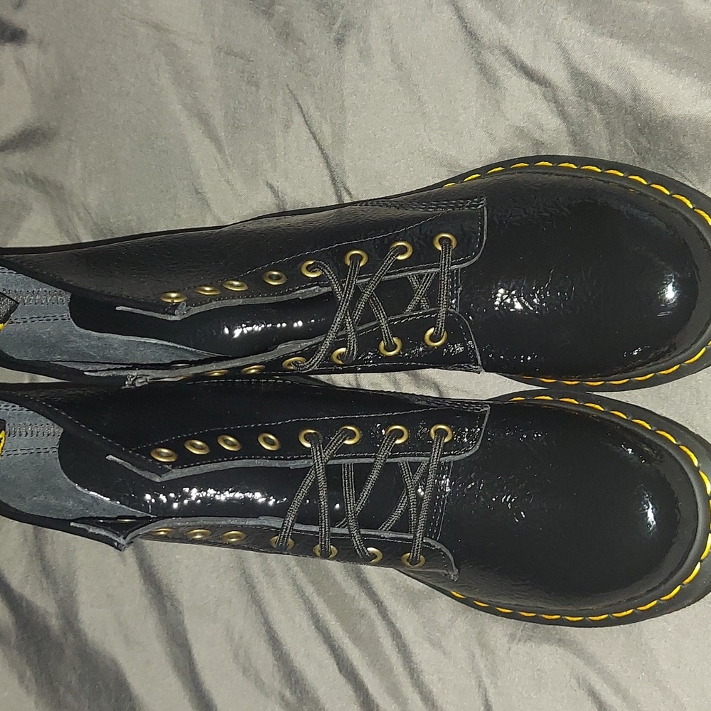 Brand New Dr. Martens All Black Shiney Finish